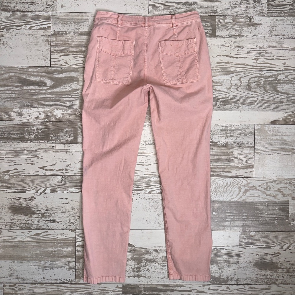 Anthropologie The Wanderer Pink Utility Cargo Pants Size 26 Cotton Linen Blend - Picture 14 of 15